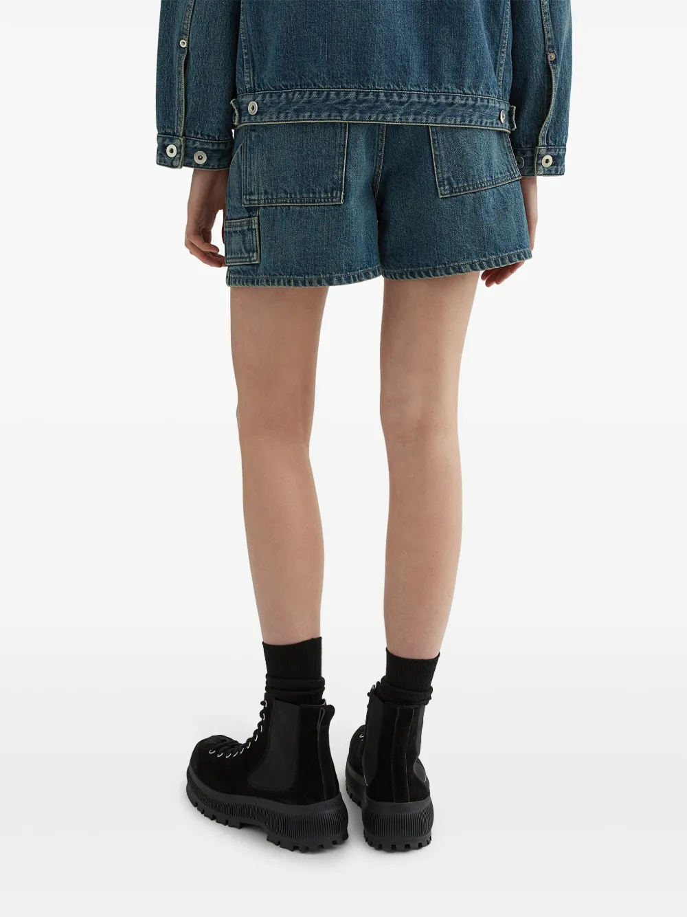 JIL SANDER HIGH-RISE DENIM SHORTS