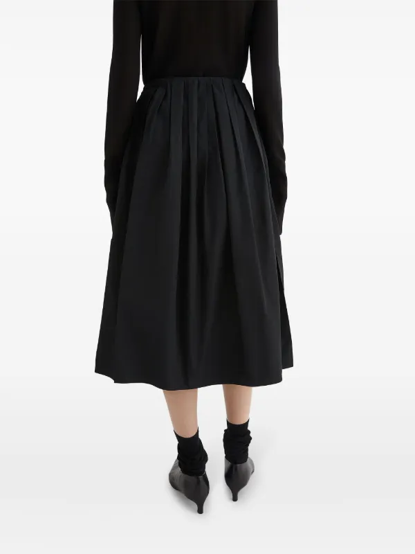 Jil Sander Pleated Skirt | Black | FARFETCH