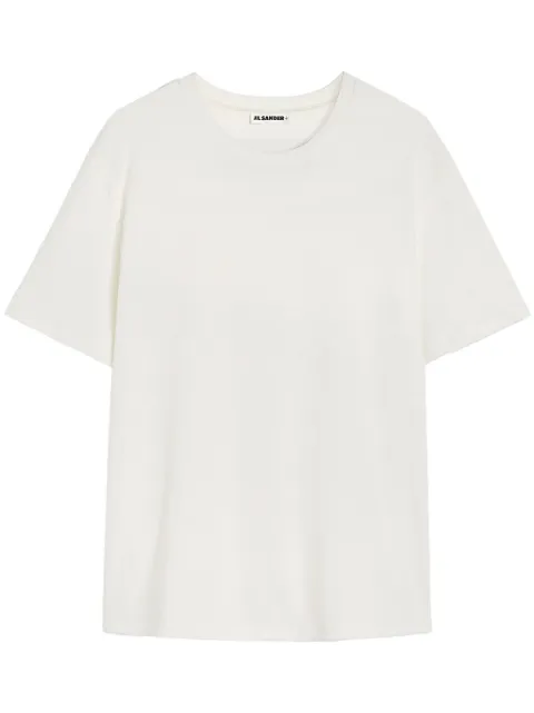 Jil Sander playera con cuello redondo
