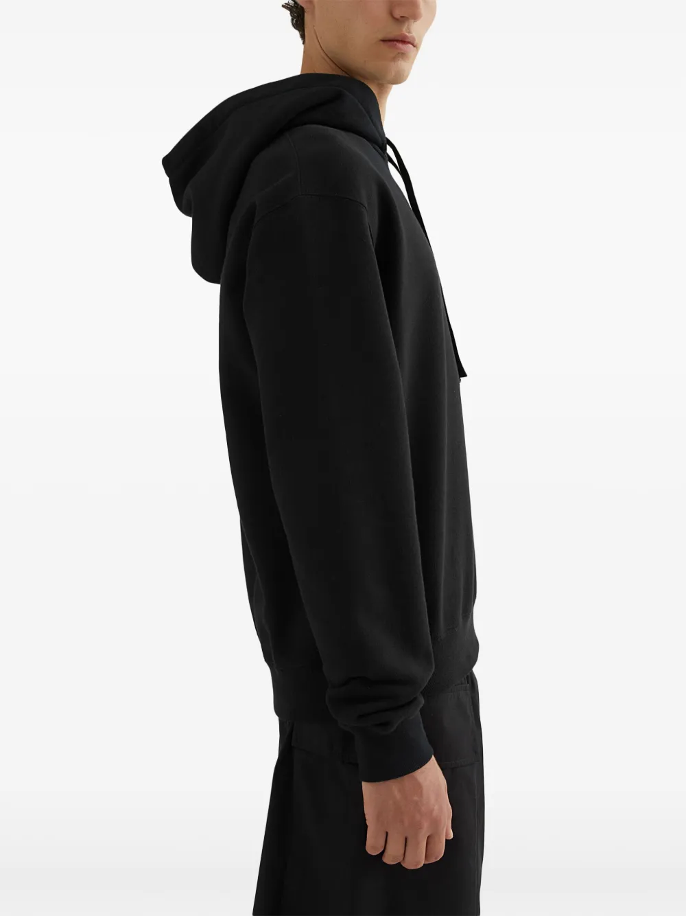 Jil Sander Hoodie met logoprint Zwart