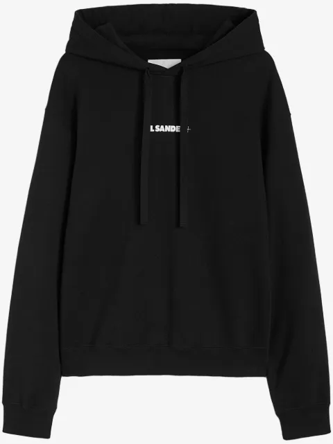 Jil Sander logo-print hoodie