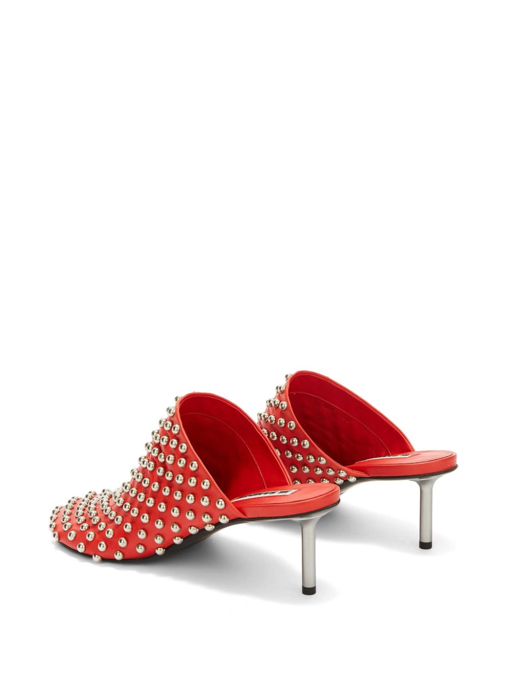 Jil Sander studded mules Red