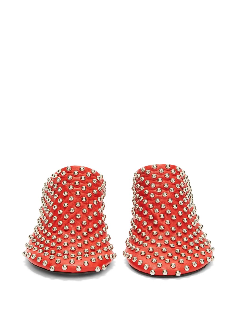 Jil Sander Muiltjes met studs Rood