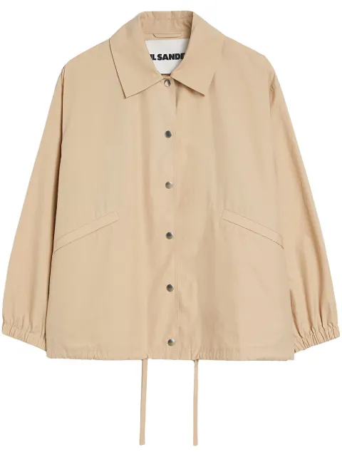 Jil Sander chamarra con logo estampado