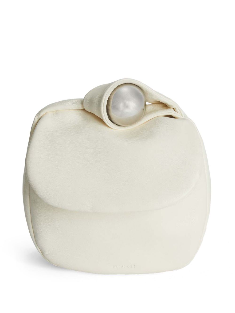 Jil Sander Sphere clutch Wit