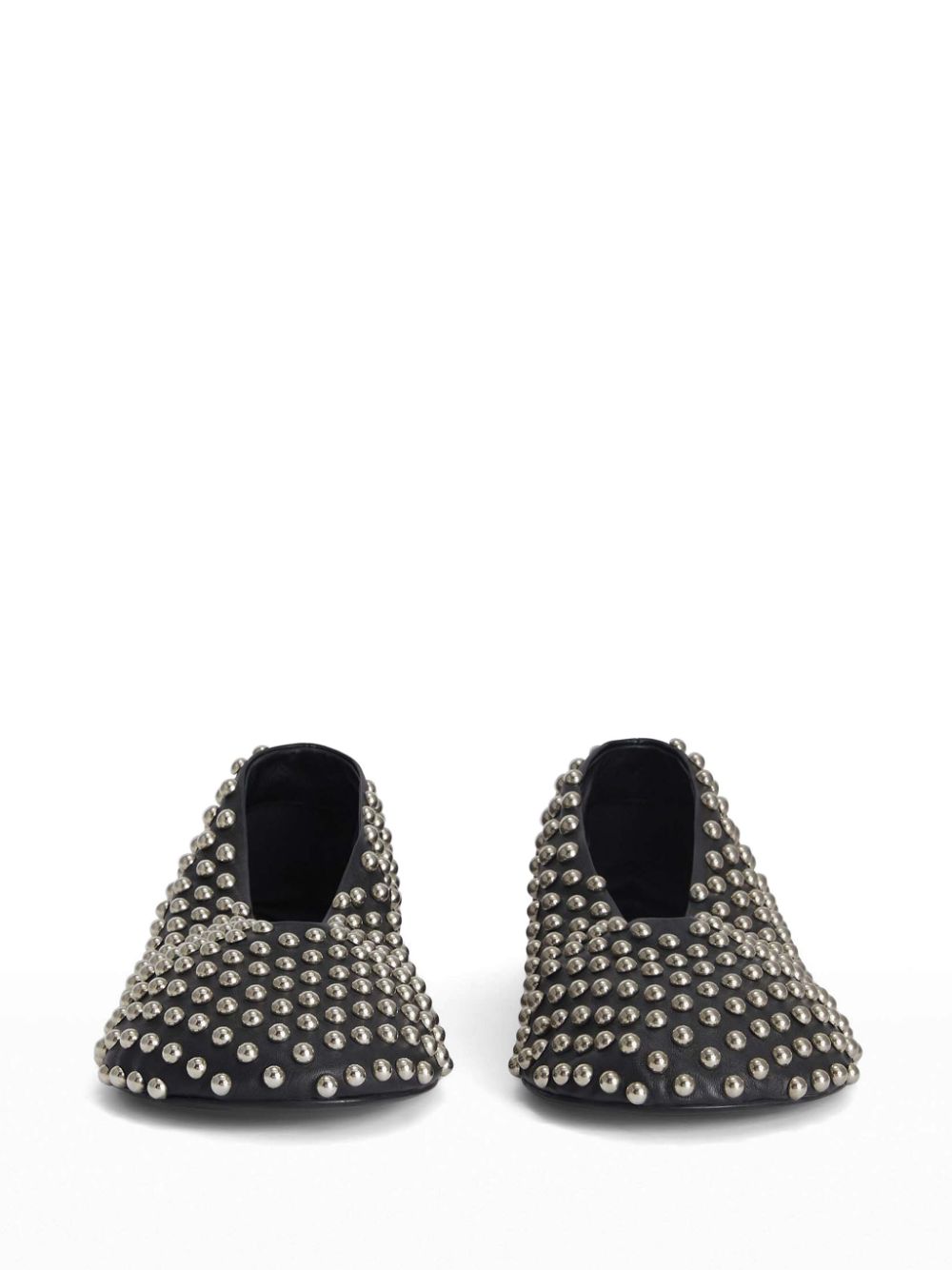 Jil Sander Ballerina's met studs Zwart