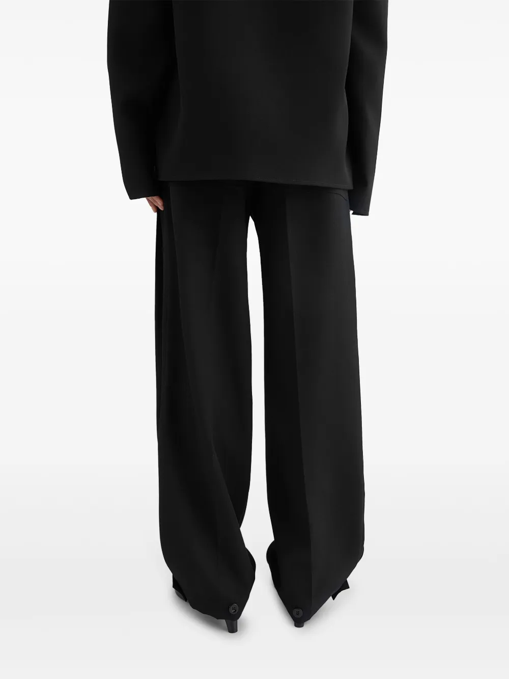 Jil Sander Wollen broek Zwart
