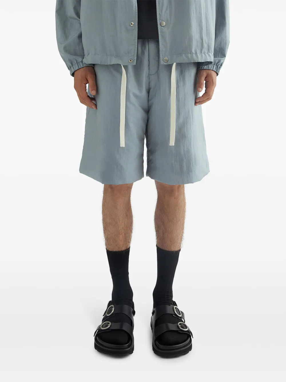 Jil Sander Gewatteerde shorts Grijs