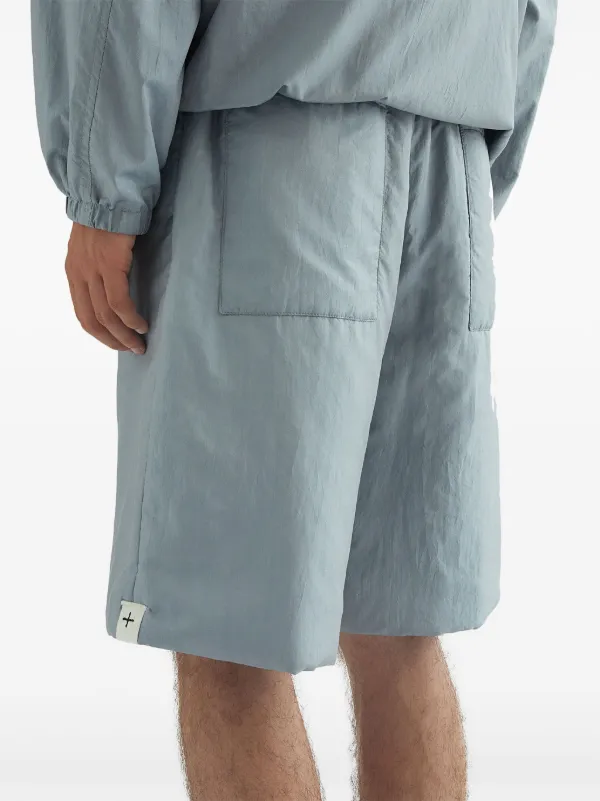 JIL SANDER グレー ハーフパンツ 36 Jil Sander パデッド ショートパンツ | グレー | FARFETCH JP