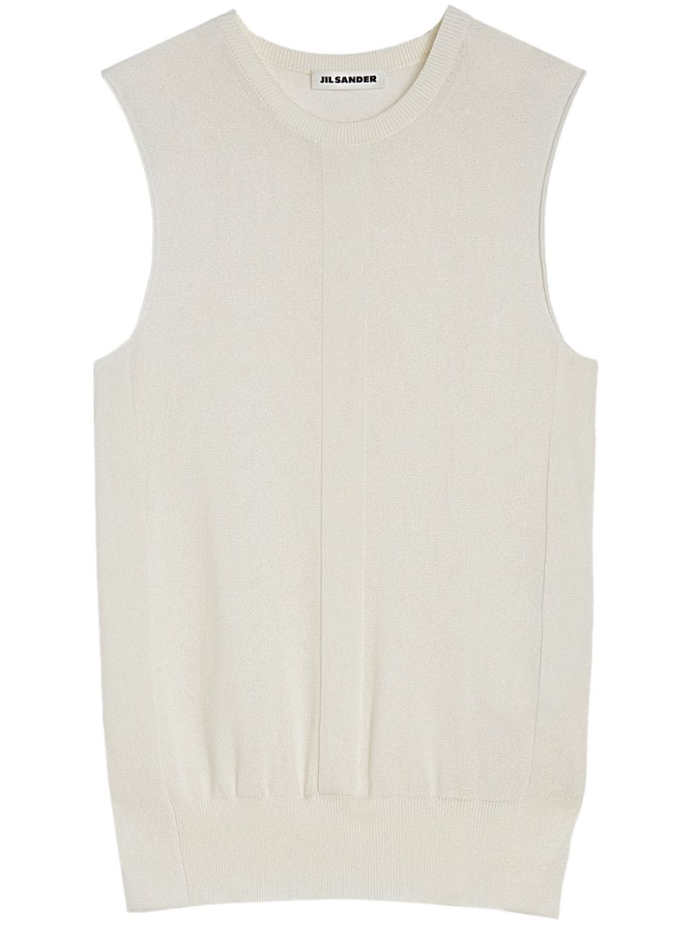 Jil Sander knitted vest - White