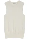 Jil Sander knitted vest - White