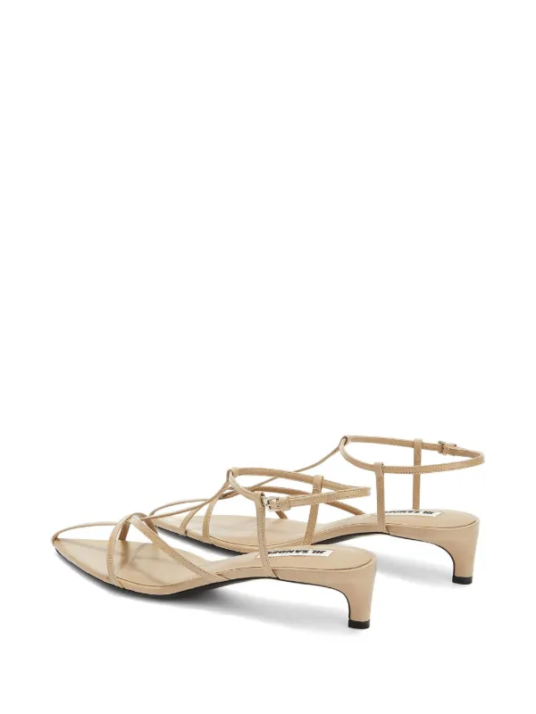 JIL SANDER ストラップサンダル Jil Sander Thong アンクルストラップ サンダル | ブラック