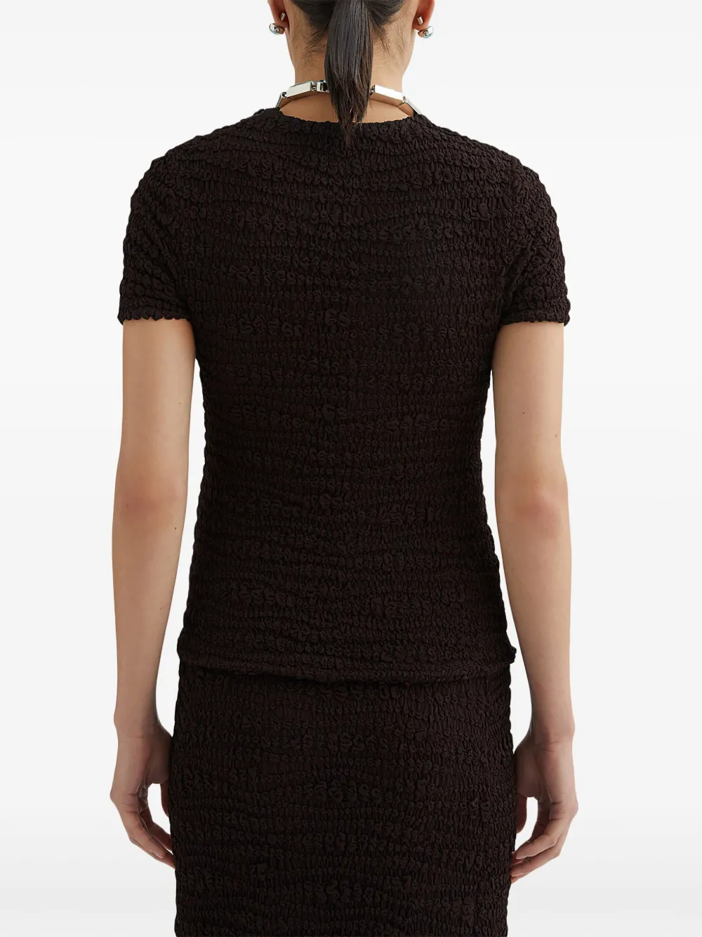 Jil Sander T-shirt met ronde hals Zwart