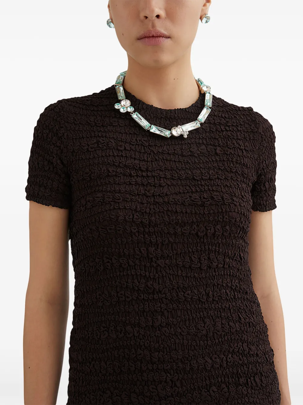 Jil Sander T-shirt met ronde hals Zwart