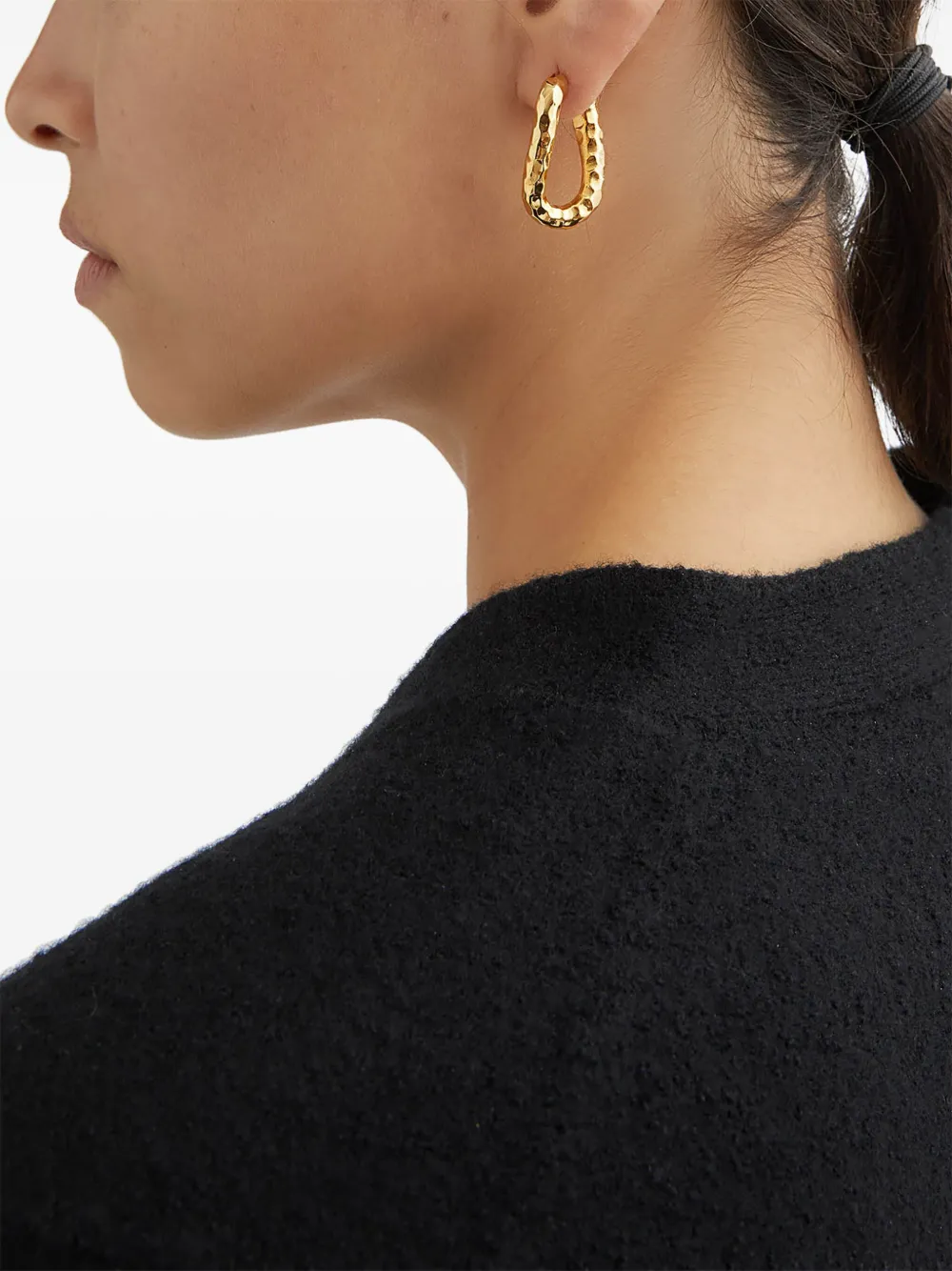 Jil Sander Orecchini a cerchio martellati | Orecchini | Image 3