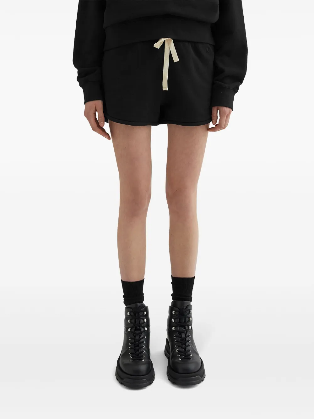 Jil Sander Katoenen shorts Zwart