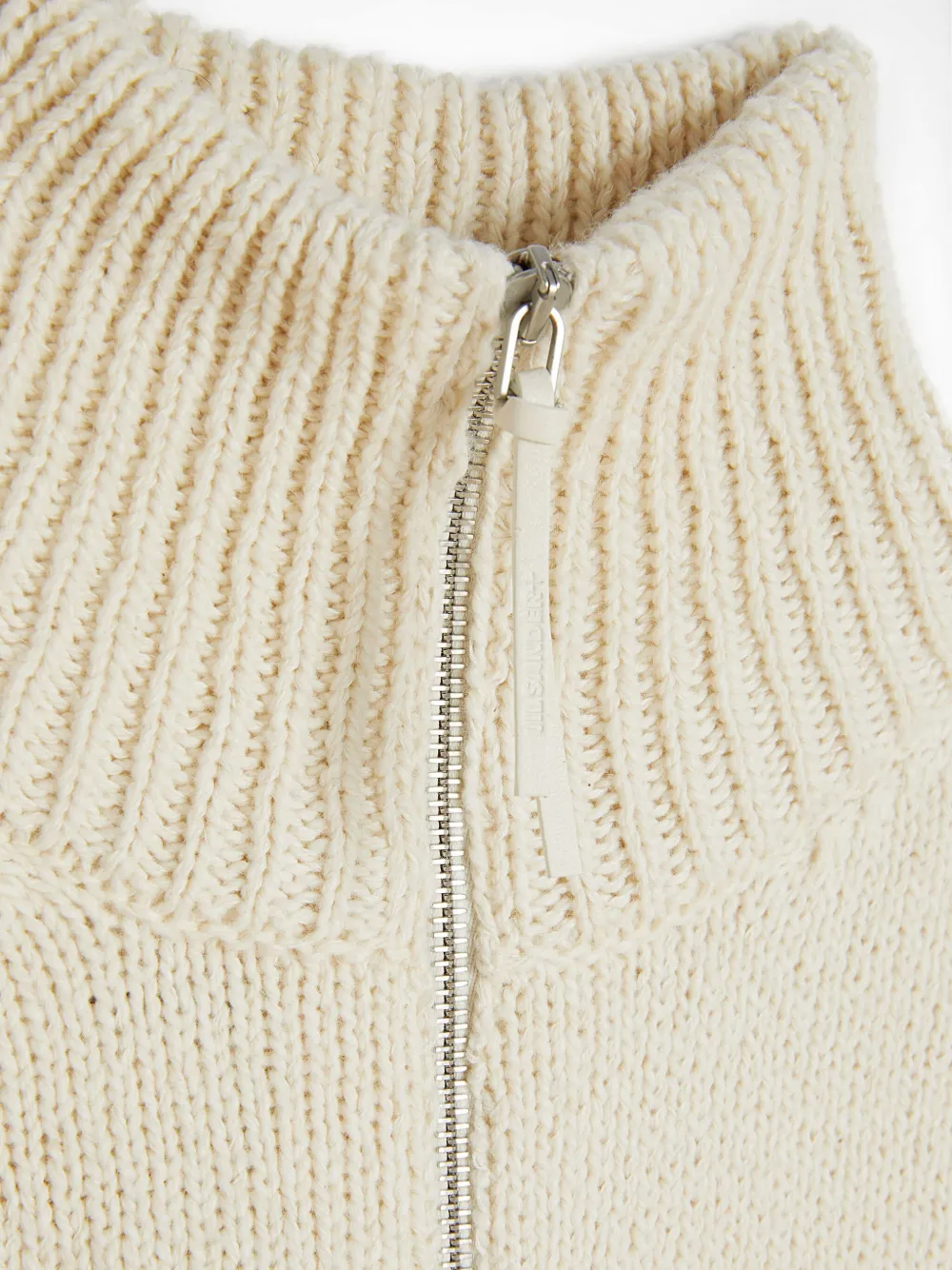 Jil Sander Vest met rits Beige