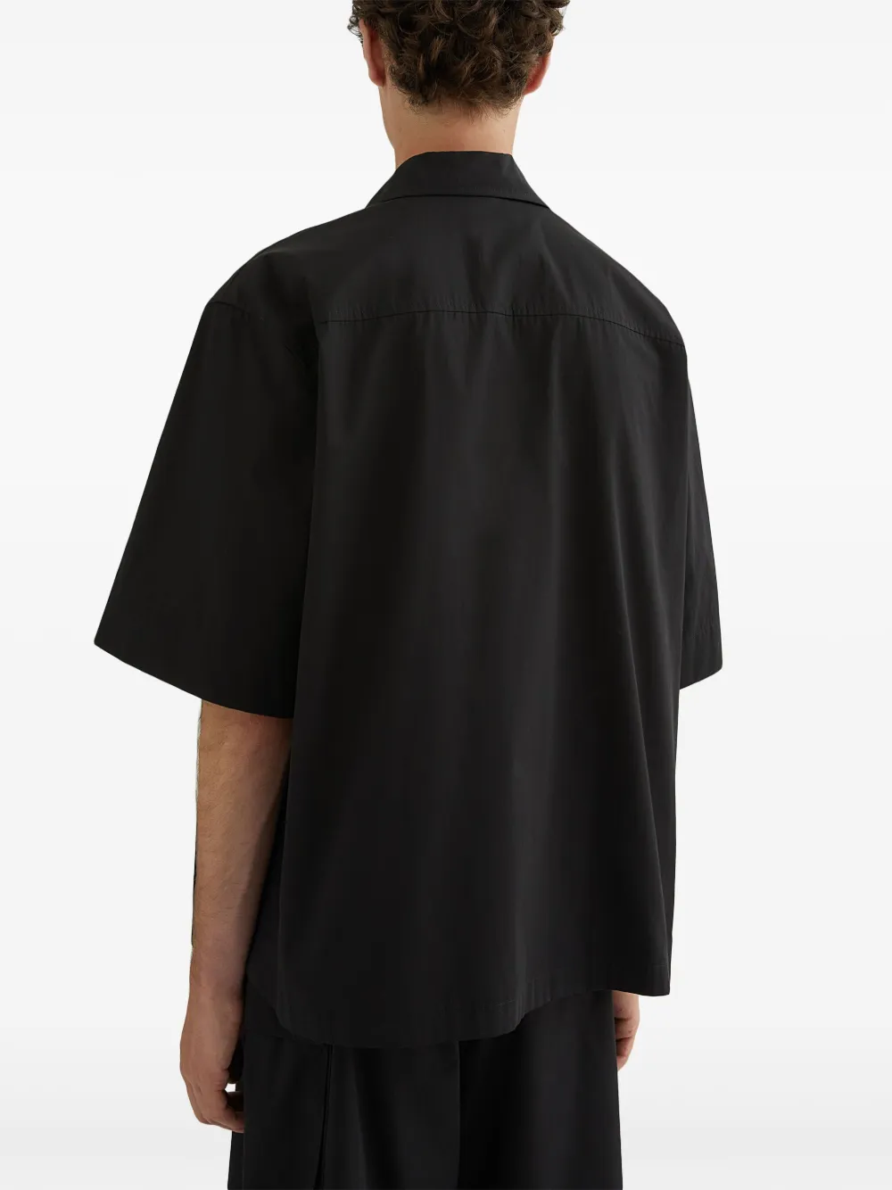 Jil Sander Overhemd met korte mouwen Zwart