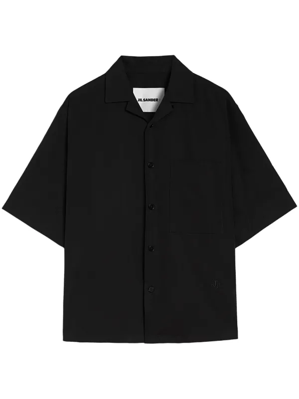 【特別送料無料！】 | シャツ ショートスリーブ Sander Jil ブラック JP FARFETCH | トップス
