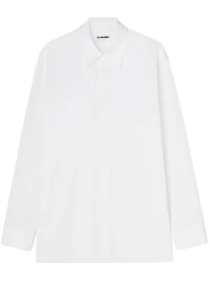 Jil Sander ジップアップ シャツ | ホワイト | FARFETCH JP