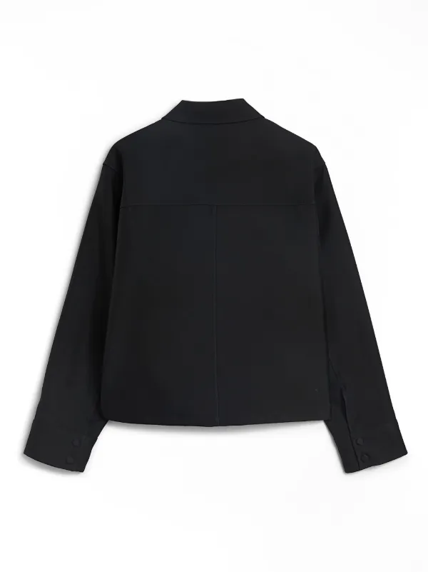 Jil Sander ボタン シャツジャケット | ブラック | FARFETCH JP