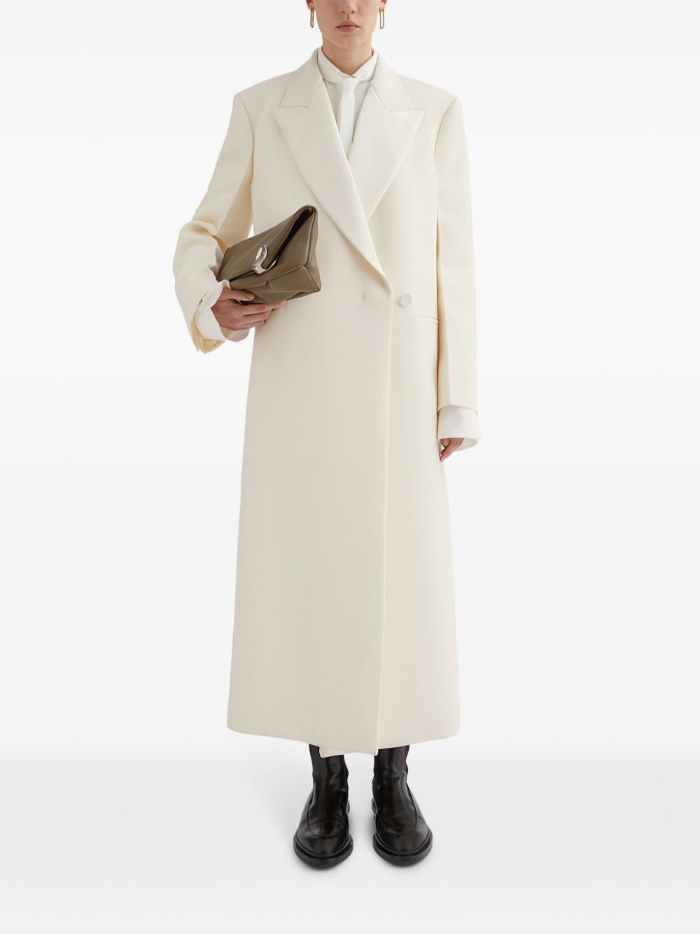 Jil Sander Getailleerde jas - Wit