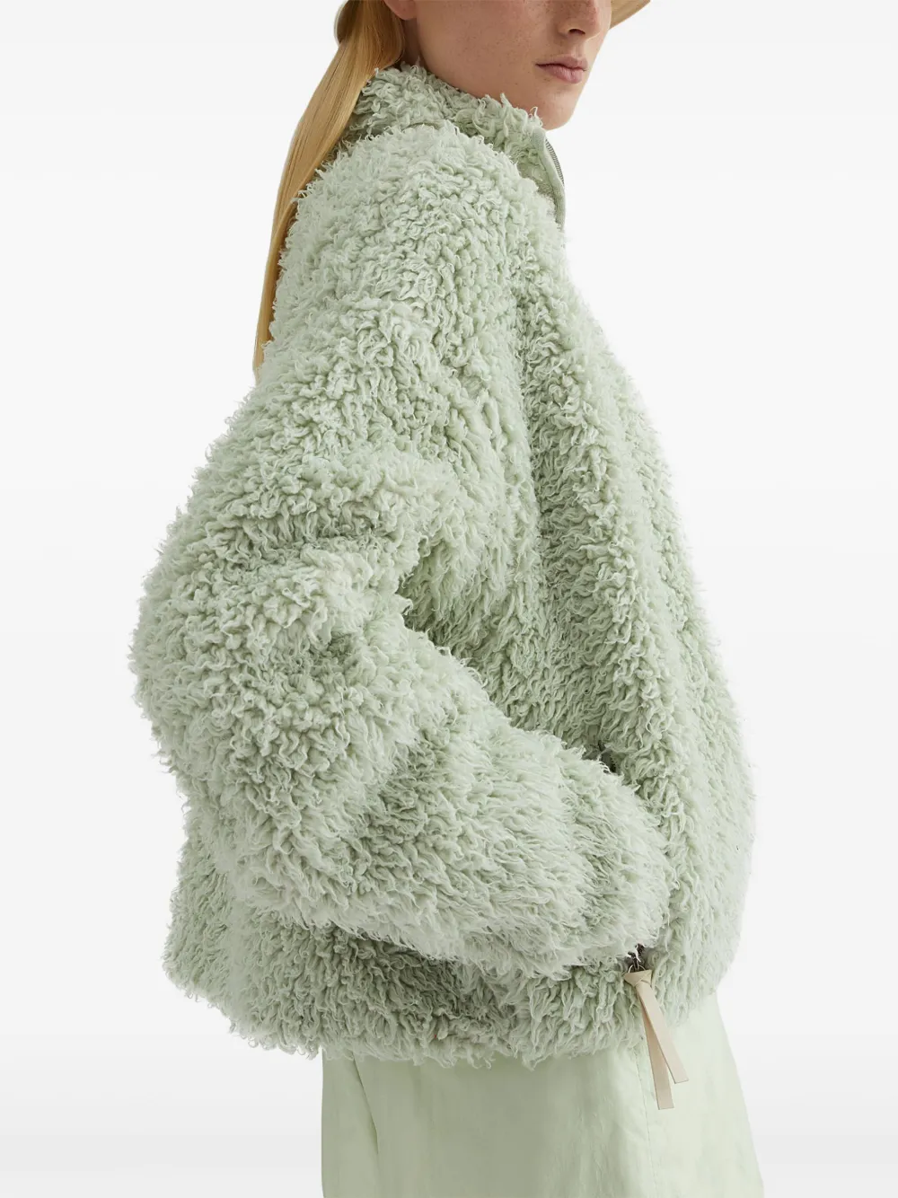 Jil Sander Jack met rits Groen