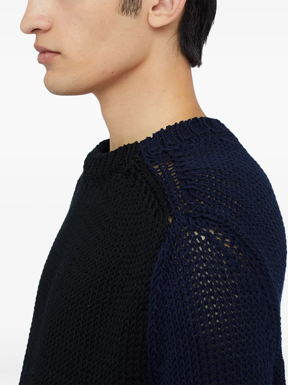 Jil Sander Trui met ronde hals Blauw