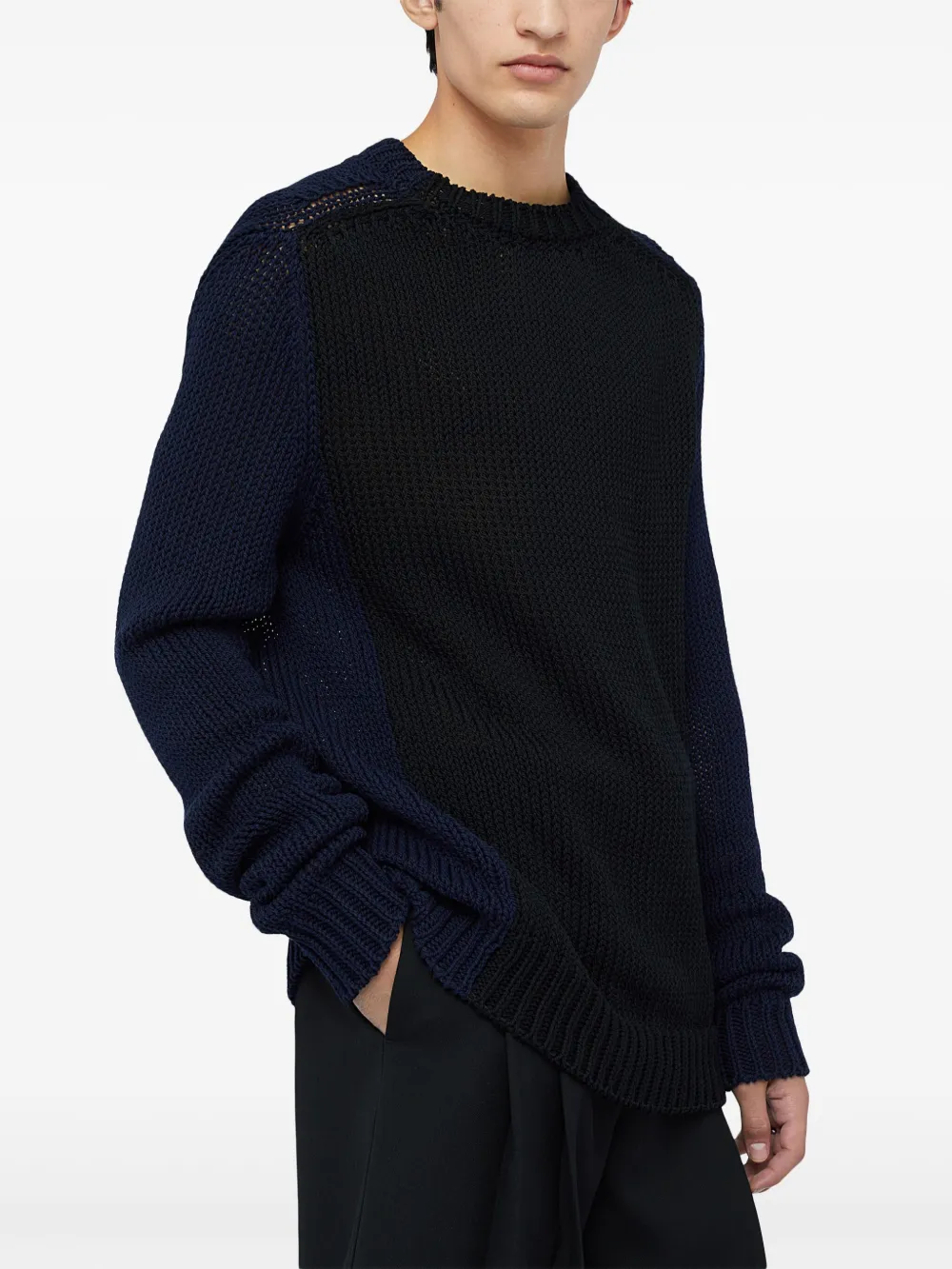 Jil Sander Trui met ronde hals Blauw