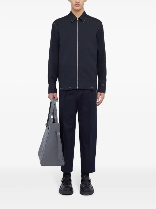 Jil Sander テーパードパンツ | ブルー | FARFETCH JP