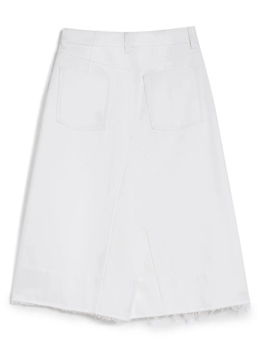 Jil Sander Denim rok met A-lijn vlakken Wit