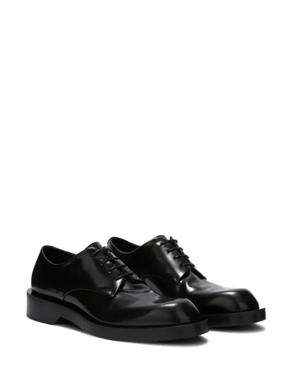 Jil Sander レースアップ レザーシューズ | ブラック | FARFETCH JP