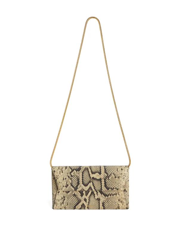 Jil Sander Small snakeskin-print Folded Bag | Neutrals