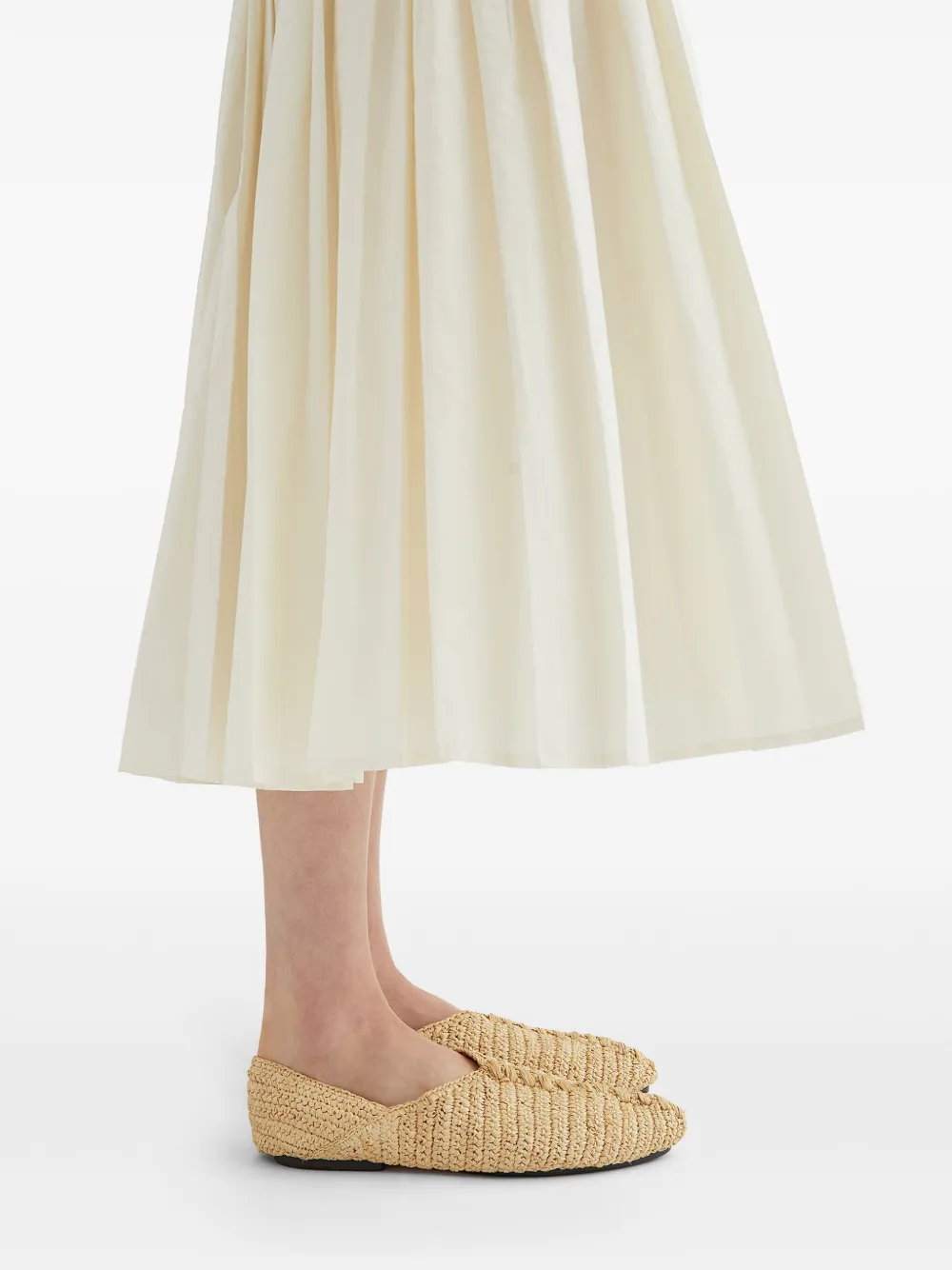 Jil Sander interwoven slippers Neutrals