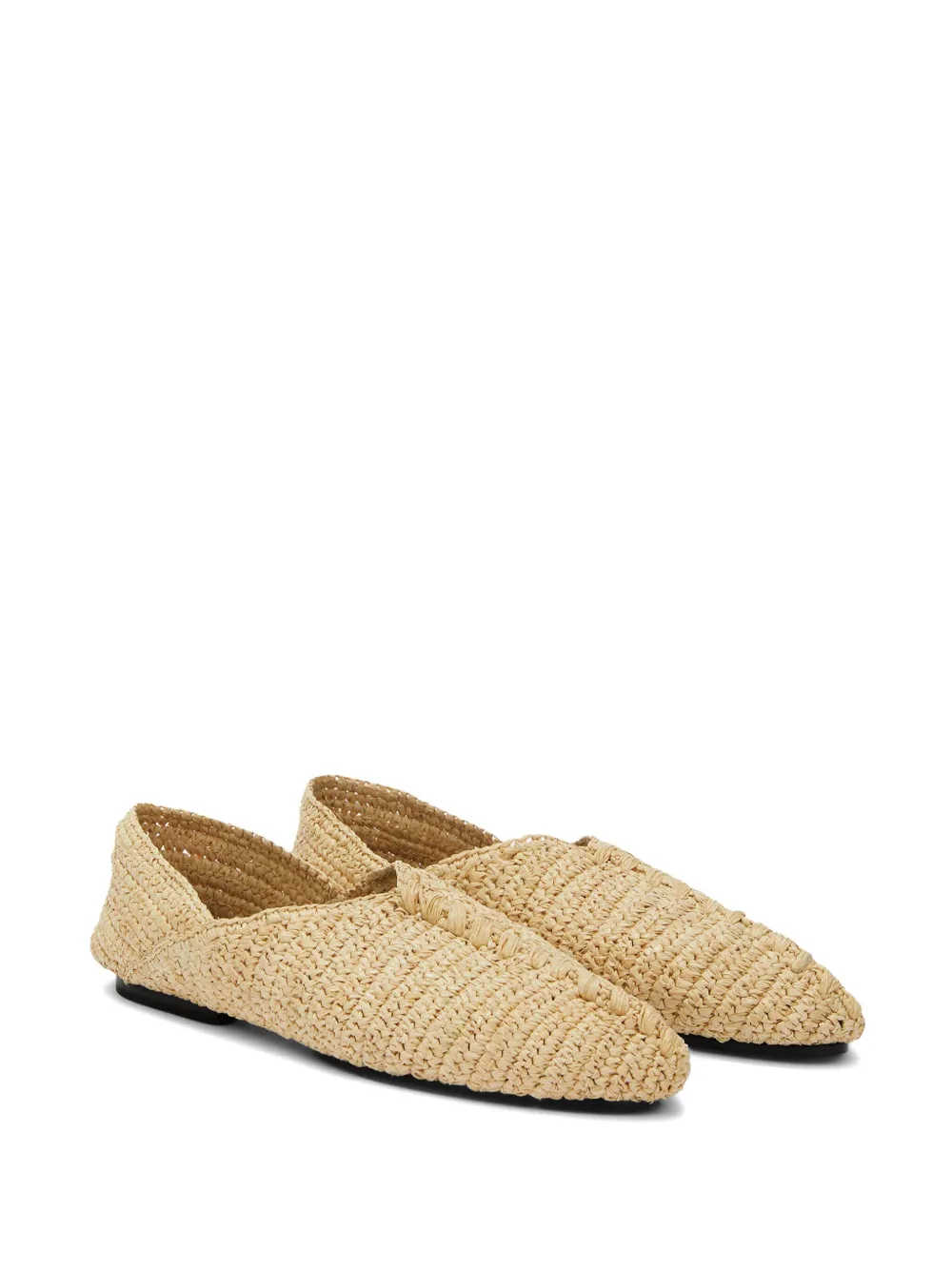 Jil Sander Geweven slippers - Beige