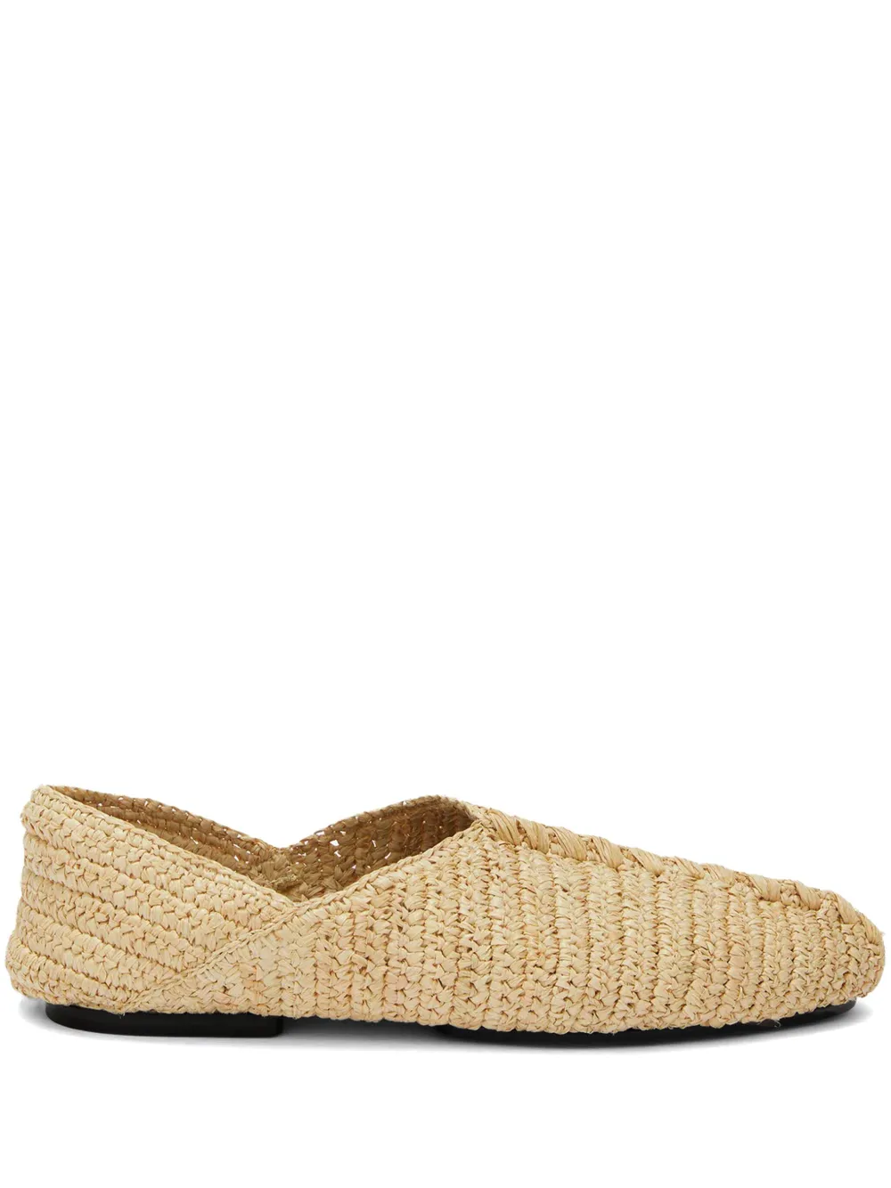 Jil Sander Geweven slippers Beige