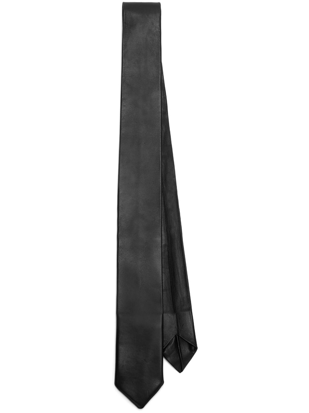 Jil Sander leather tie - Black