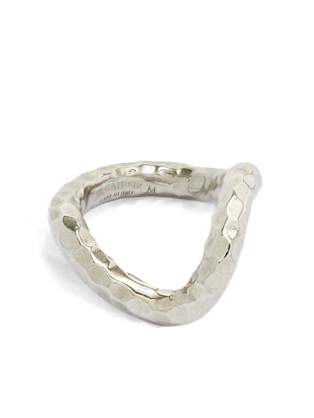 Jil Sander asymmetric ring - Zilver