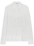 Jil Sander ruffle long sleeves shirt - White