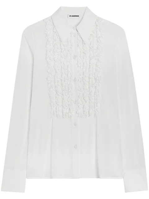 Jil Sander ruffle long sleeves shirt