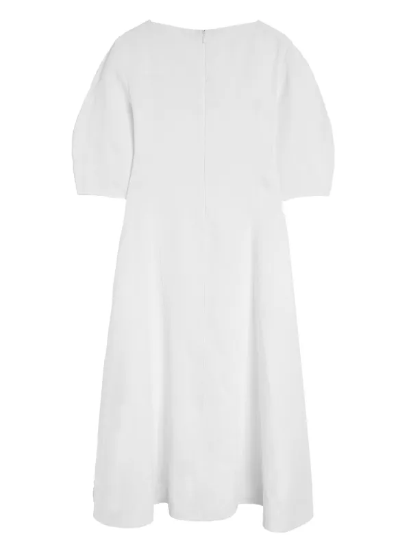 Jil Sander パフスリーブ ドレス | ホワイト | FARFETCH JP