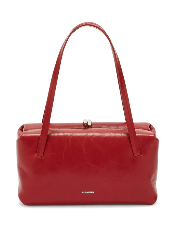 Jil Sander Goji Pillow レザー ショルダーバッグ | レッド Jil Sander Goji Pillow レザー ショルダーバッグ | レッド