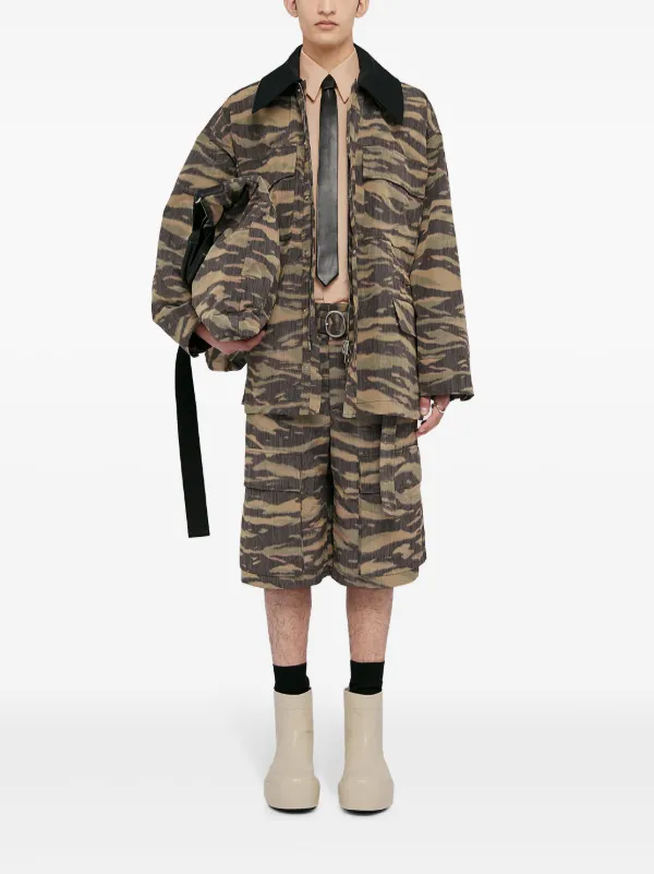 【関税込み】Jil Sander グリーン ジャカード ジャケット Jil Sander プリント ジャケット | グリーン | FARFETCH JP