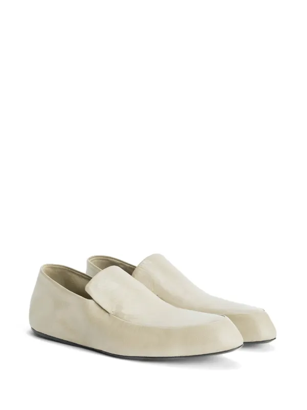 Jil Sander レザーローファー | ニュートラル | FARFETCH JP