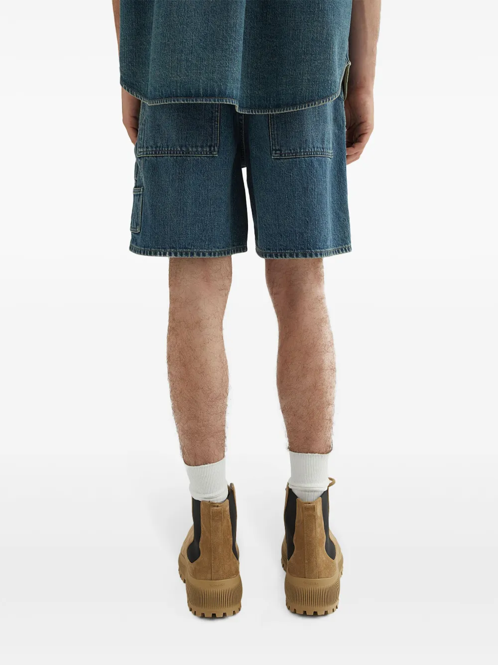 Jil Sander Denim shorts Blauw