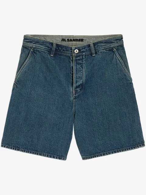 Jil Sander shorts de mezclilla rectos