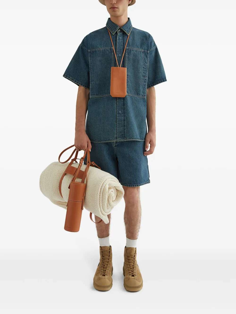 jilsander Jil Sander Denim shorts - Blauw