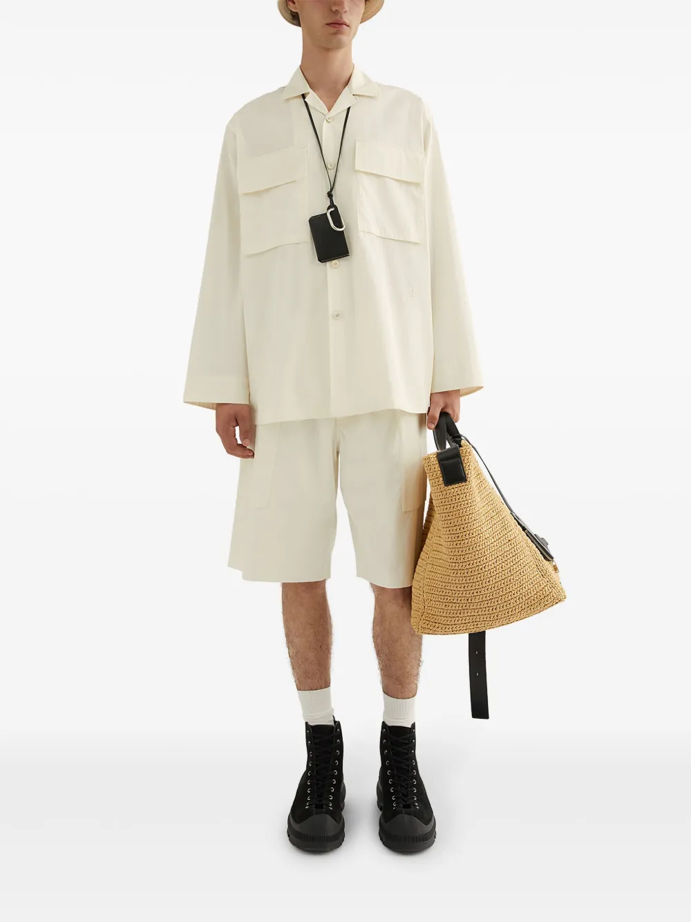 Jil Sander Overhemd met klepzak - Wit