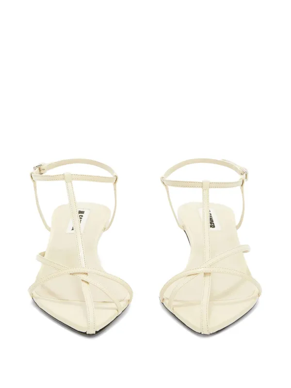 Jil Sander Strappy Leather Sandals | White | FARFETCH Jil Sander Strappy Leather Sandals | White | FARFETCH