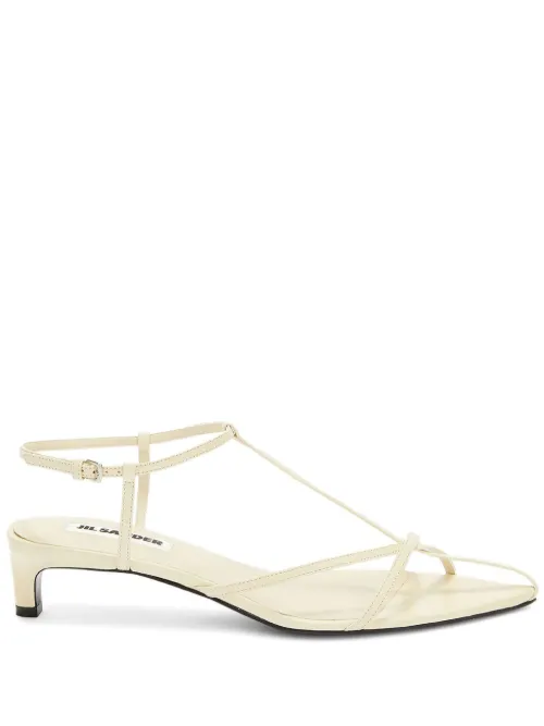 Sandales en cuir à brides - Jil Sander - Modalova